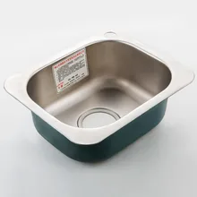 ITAS9925 одинарная чаша 304 из нержавеющей стали круглый без крана кухонная раковина матовый блюдо овощи мыть