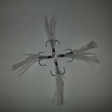 10 шт., Пристегивающиеся крючки, белый/белый Цвет вспышки, Размер 6