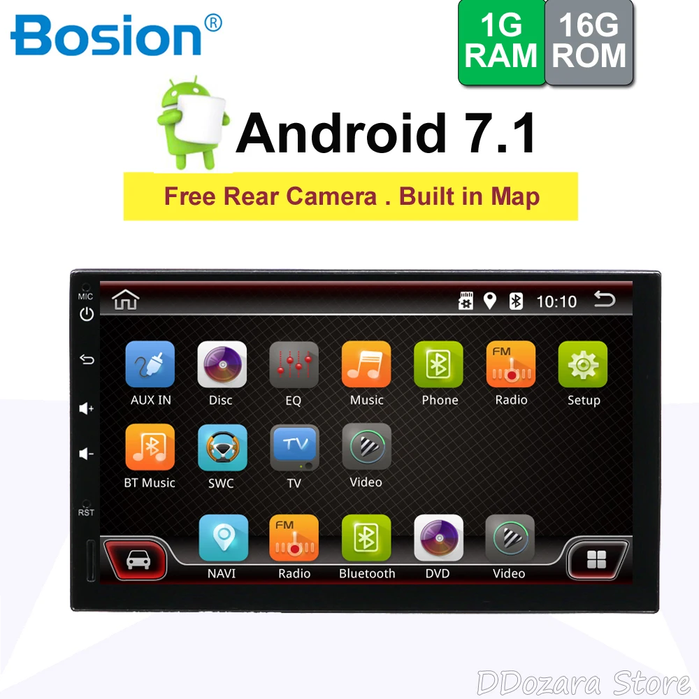 

Car Multimedia Player Autoradio 2 din for Universal car radio with wifi gps Bluetooth Steering Wheel Control Rear View Camera