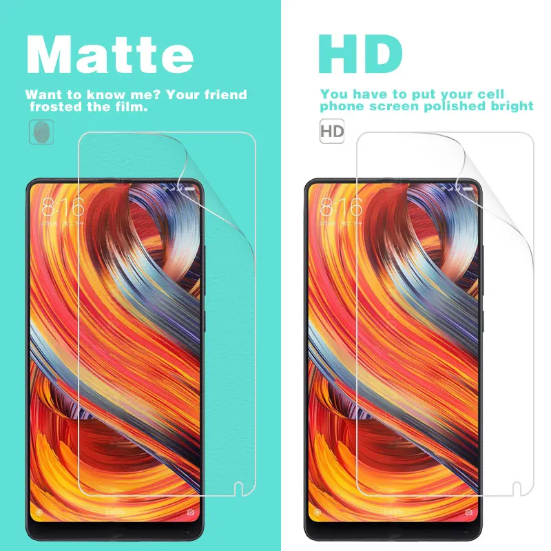 

HD Clear Glossy Film For Xiaomi mi Mix 2S 5.99 in Mix2S Anti-Glare Anti-Fingerprint Anti-Scratches LCD Screen Film Cover + Cloth