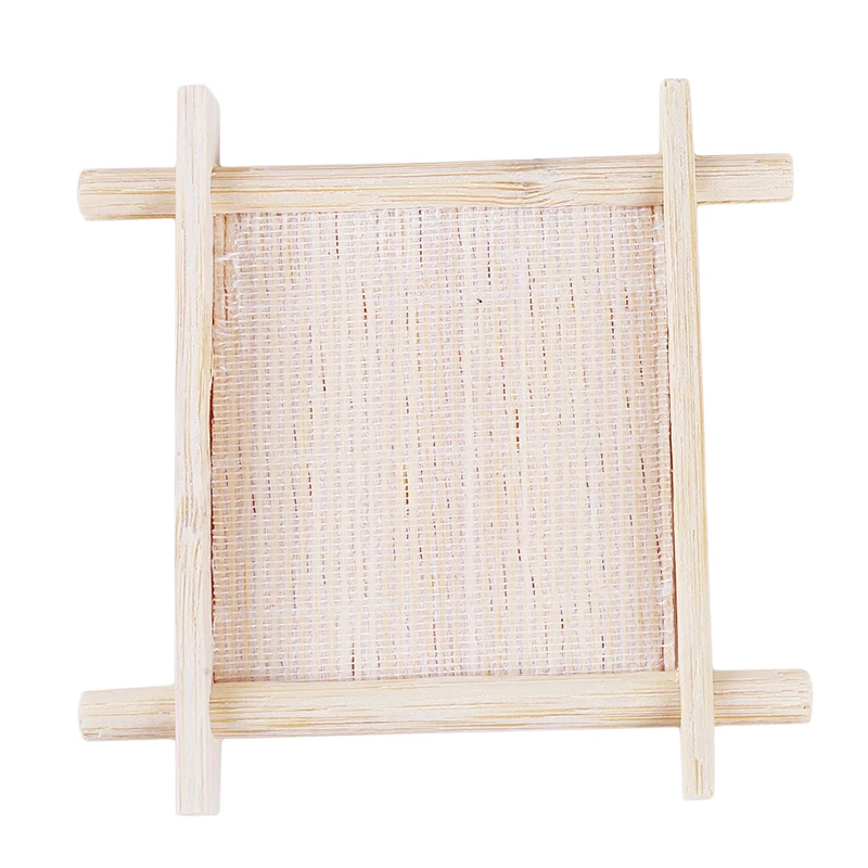 صابون بامبو حامل خشبي الحمام دش تخزين دعم لوحة حامل الخشب مربع صابون طبيعي أطباق رف لوحة مربع