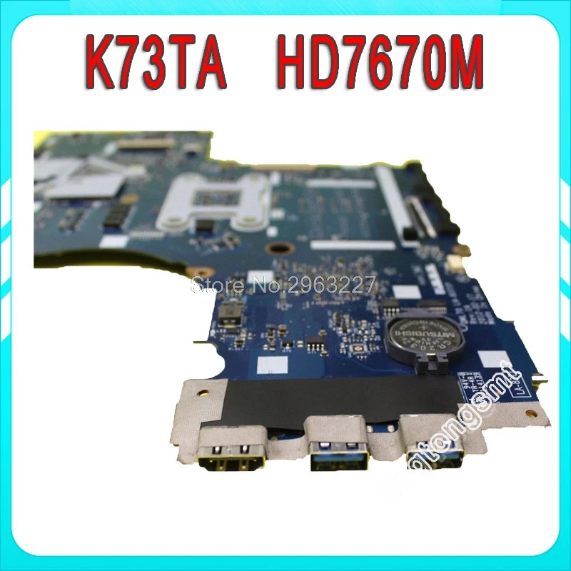 K73TA материнская плата QBL70LA 7553P hd7670m 1 ГБ для For Asus X73T K73TK R73T ноутбука плата|motherboard