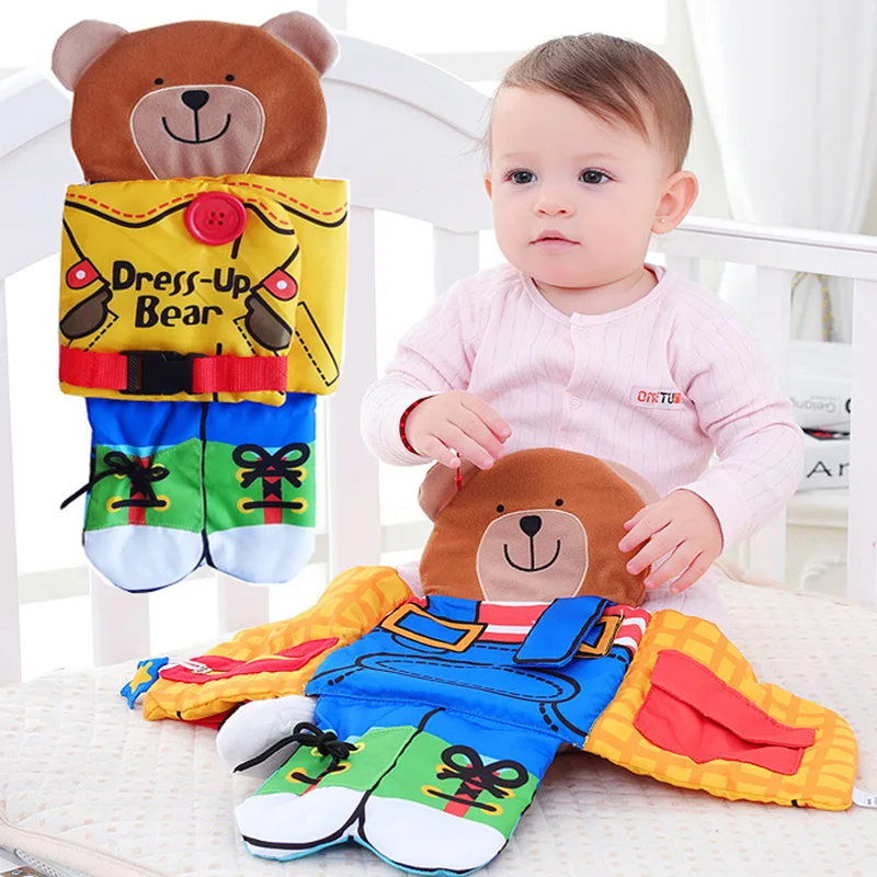 

My First Book Cartoon Car Fruits Design Educational Funny Cloth Fabric Book Infant Development Reading Story Activity Books