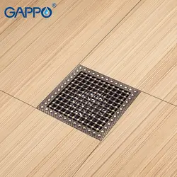 Gappo Водостоки Душевая напольные покрытия античная латунь стока Ванная комната трапных Chrome вилки пробкой