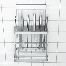 Кухонная полка из нержавеющей стали 304 с функцией перфорации, держатель для кухонной разделочной доски, настенный нож wx8071135