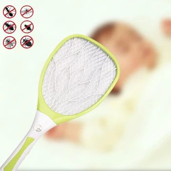 

Electric Mosquito Racket Clear Mosquitoes By USB LED Lighting Three Layers Electrical Power Source Practical Convenient Tools
