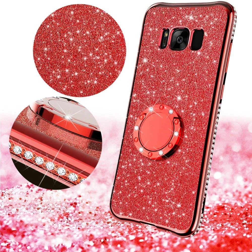 

Luxury Bling Diamond Phone Case for Samsung Galaxy S10 S10e S10Plus Plating Glitter Soft Cover for Galaxy Note 9 S9 S8 Plus
