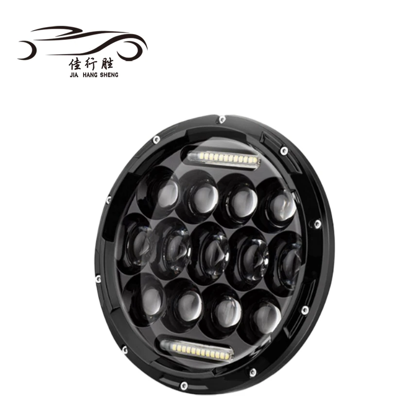 JHS 1X7 дюймов светодиодные фары Hi/ближнего света подсветка Angel Eyes налобный фонарь для Jeep Wrangler Off Road 4x4 suzuki samurai
