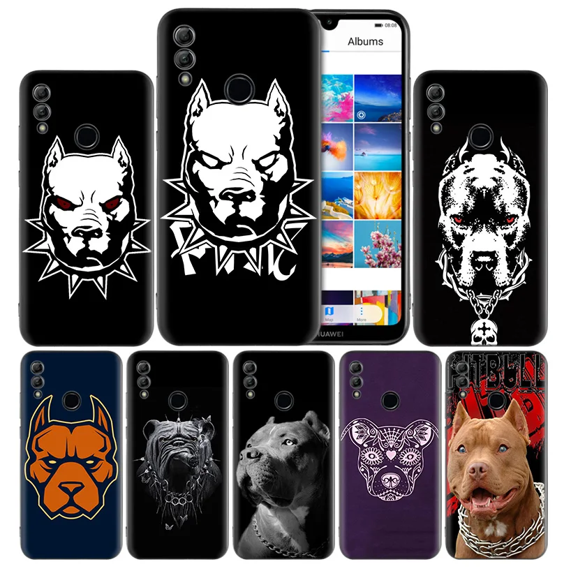 

Lovely Dog Pitbull Silicone Case for Huawei Honor 8X 8C 8A 8S 10 10i 20i 20 Play Back Cover Couqe Y9 Y7 Y6 Y5 Lite Pro 2018 2019