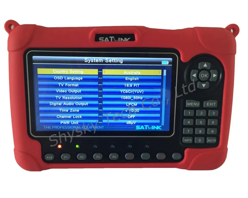 SATLINK WS-6980 DVB-S2+ DVB-C+ DVB-T2 комбинированный оптический анализатор спектра обнаружения мощности спутниковый искатель