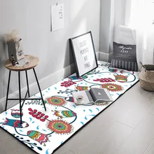 Мягкий Нескользящий абсорбирующий коврик для двери с рисунком из мультфильма, квадратный Противоскользящий коврик, милые практичные украшения для дома