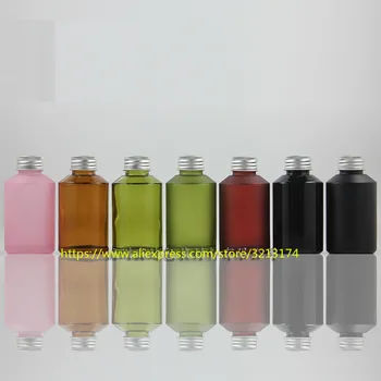 

wholesale 125ml glass bottle with silver aluminum lid,for lotion perfume essential oil moisturizer facial water