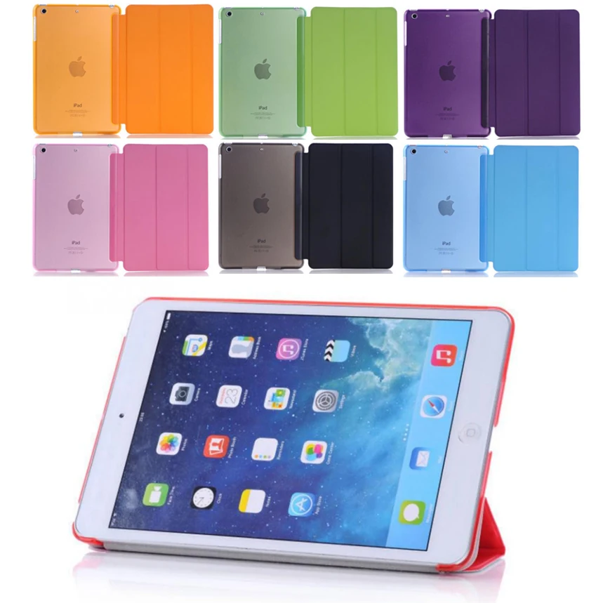

Ultra-thin Slim Tablet Case for iPad mini 4 Case Flip Magnetic Folding PVC A1538 A1550 Cover for iPad mini 4 Flip Smart Case
