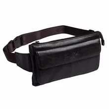 Мужская сумка из натуральной воловьей кожи, нагрудный пакет с несколькими карманами, Высококачественная Мужская сумка через плечо, сумка-пояс, сумка на пояс