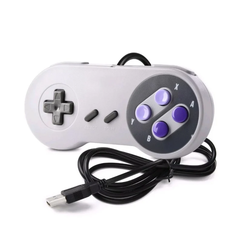 

USB Retro Arcade Game Controller Game Joystick Gamepad for Nintendo SNES Gamepad for Windows PC Control Student Color Four Keys