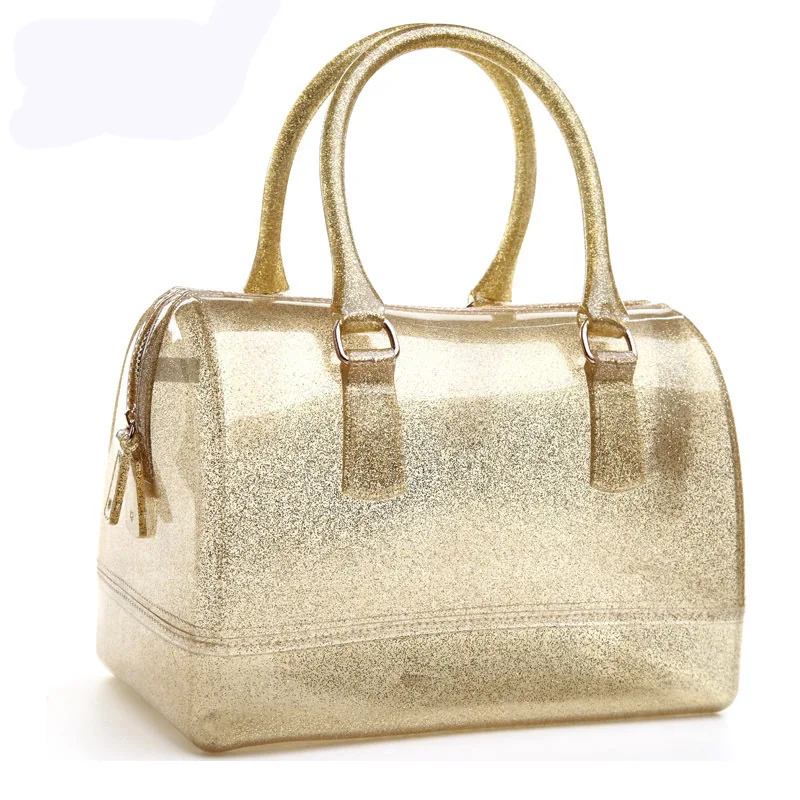 2016 new fur Jelly women messenger bags feminine fashion leisure crystal font b handbag b font