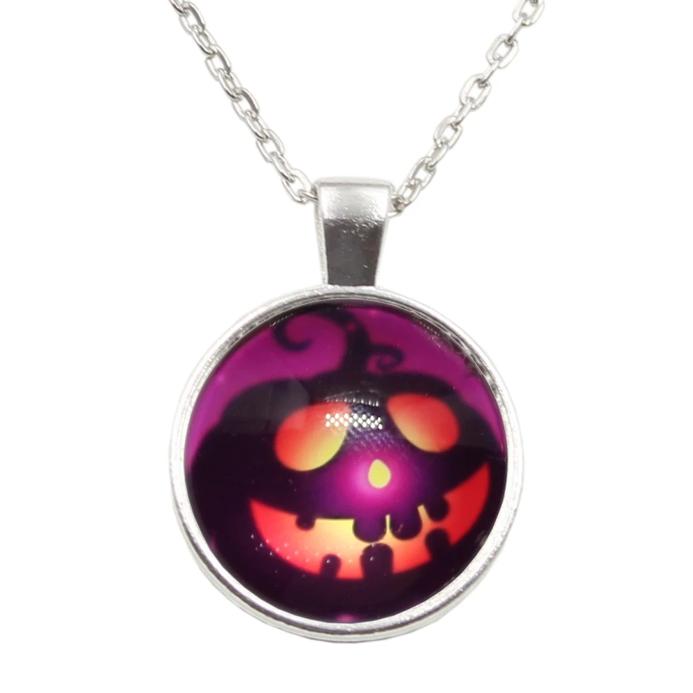 New Arrived Halloween pumpkin light Glass Cabochon Jewelry Crystal