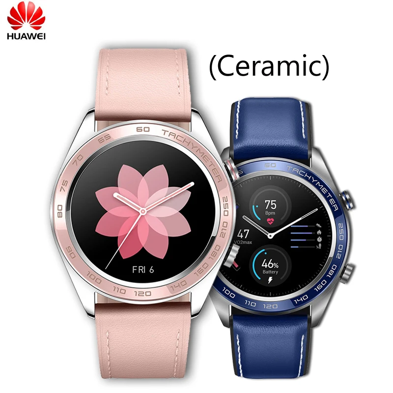 Умные часы Huawei Honor Watch Dream ceramic face NFC GPS 5ATM водонепроницаемый трекер сердечного