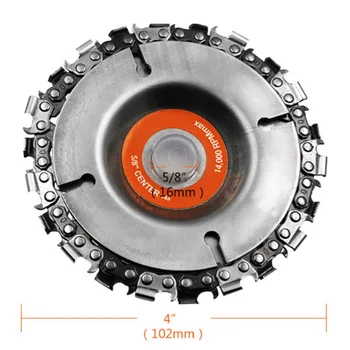 

4 Inch 22Tooth Disc Fine chain saw for BOSCH MAKITA DEWALT HITACHI METABO Milwaukee WORX Hilti Ryobi Carving Culpt Angle grinder