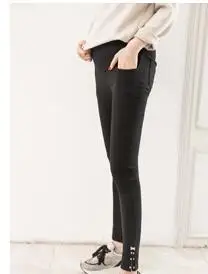 Новые тонкие брюки для беременных Длинные хлопковые брюки комбинезоны для беременных женщин обтягивающие брюки для беременных мода