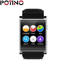 POTINO X11 smart watch High Chip 4GB ROM 2.0M camera support 3G HD Voice call speaker WIFI GPS Bluetooth Remind Health Tracker