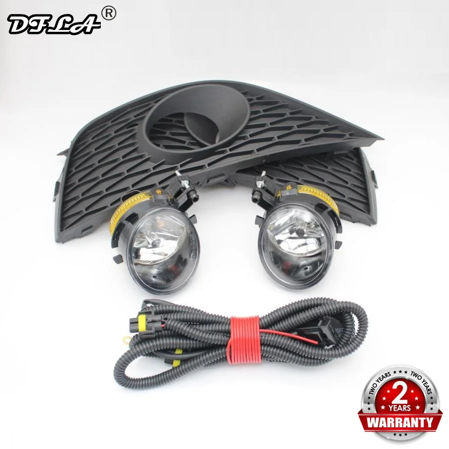 

2Pcs Car Light For Seat Ibiza 2009 2010 2011 2012 Fog Light Fog Lamp + Wire + Fog Light Grille Cover + Bulbs Kit