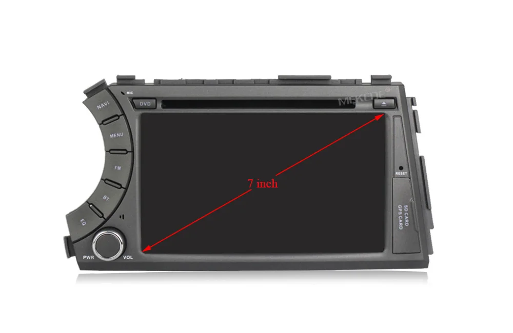 Top 7 inch 2 din Android 7.1 Car dvd radio player for Ssang yong SsangYong Kyron Actyon 2005-2013 Car gps stereo autoradio head unit 1