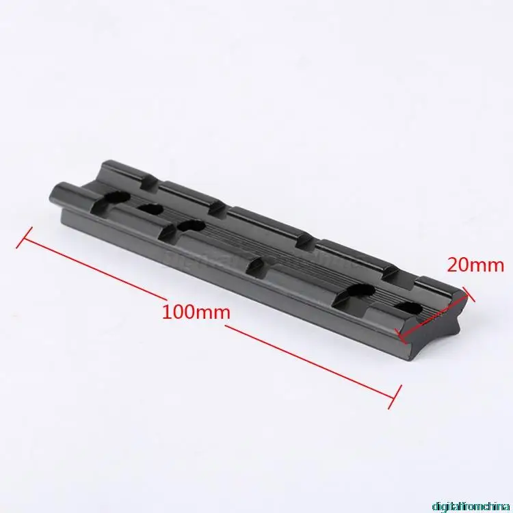

Dovetail to Weaver 20mm Picatinny Rail Mount Base Adapter Scope Mount Converter 100mm Length For Rifles Hunting Accessories