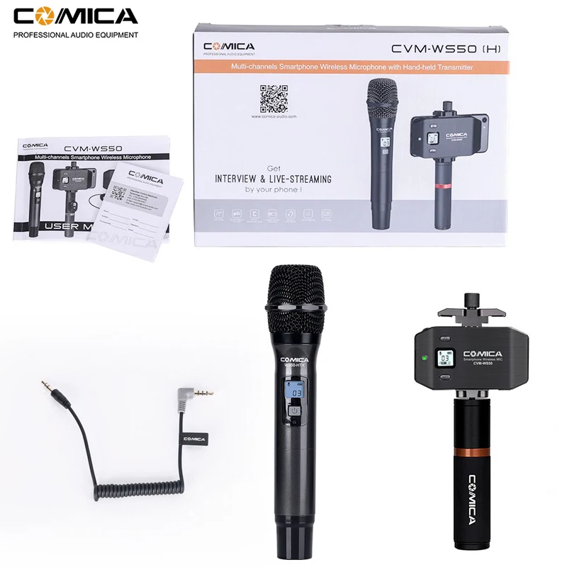 Wireless Smartphone Microphone System Comica CVM
