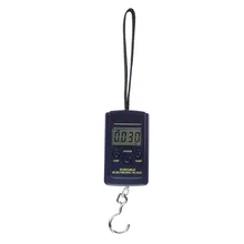 40kg/10g Fishing Hook Scale Electronic Stainless Steel Hanging Fishing Digital Pocket Scale with Backlight Fishing Hooks Pesca