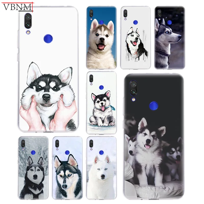 МИЛЫЙ Husky Smile популярный Мягкий силиконовый чехол из ТПУ для Xiaomi Redmi Note 4 5 6 7 7Pro Redme S2