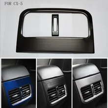 APTO Para Mazda CX-5 2017 2018 CX5 KF Traseira Do Carro Condicionador de Ar de Saída do console Quadro Guarnição da Tampa do Carro Adesivos de Carro Styling