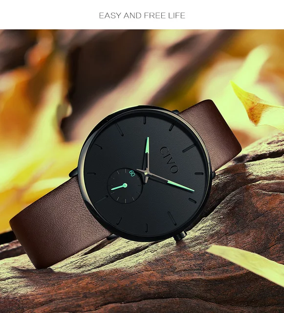 CIVO Fashion Watch Men Waterproof Slim Mesh Strap Minimalist Wrist Watches For Men Quartz Sports Watch Clock Relogio Masculino -