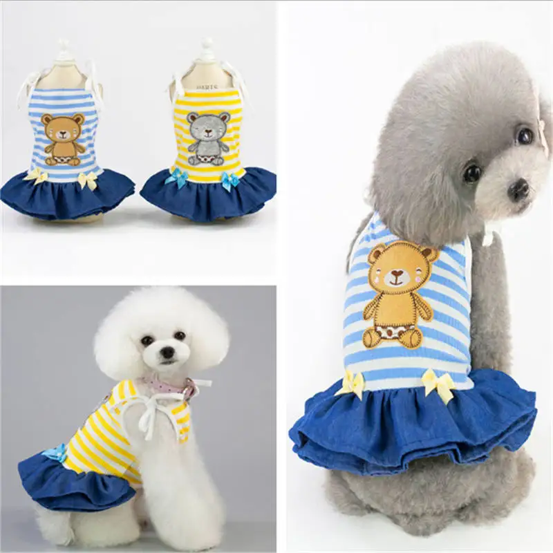 

Pet Dog Clothes Dress Soft Warm Puppy Overalls Chihuahua Teddy Dog Dress Winter Puppy Coat Clothing