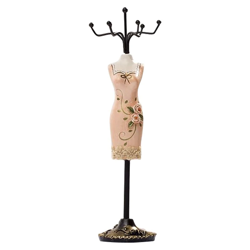 

Jewelry Organizer Hanging Earring Necklace Display Mannequins Dress Lady Figure Stand Holder