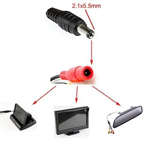 10 шт 12/24/36 v 32ft DC Мощность Удлинительный кабель 5,5x2,1 мм штекер для девушек для Автомобильный резервный монитор камеры светодиодный свет CCTV Системы