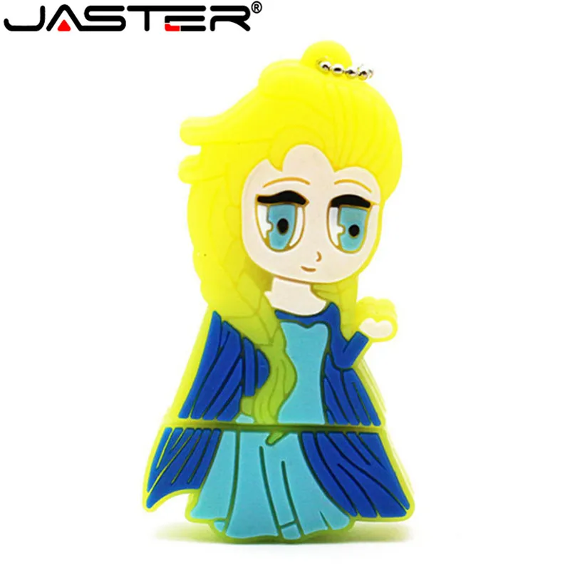 JASTER мультфильм снеговик USB флэш-накопитель Анна, Эльза, Олаф ручка драйвер принцесса куклы память OEM Stick 8/16/32/64GB флешки горячая распродажа
