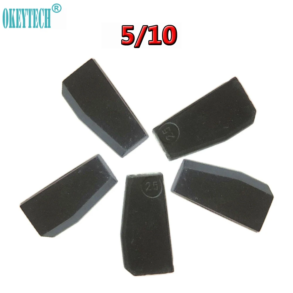 

OkeyTech 5/10PCS OEM ID83 4D63 80bits Chip for Ford For Mazda ID4D63 Carbon Car Key Chip 4D63 High Quality Auto Transponder Chip