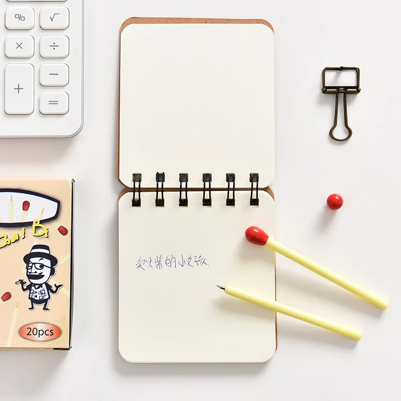 

20pcs Mini Match Stick Ballpoint Pen Set Blue Color Ink Roller Ball Pens Writing Novelty Stationery Gift Office School A6255