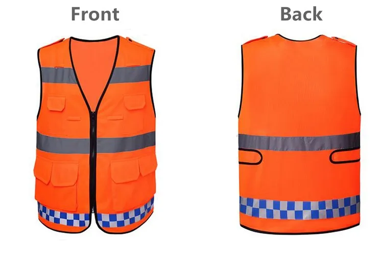 Жилет безопасности рабочая одежда Повышенной видимости безопасности светоотражающую одежду жилет флуоресцентный желтый оранжевый hi vis жилет