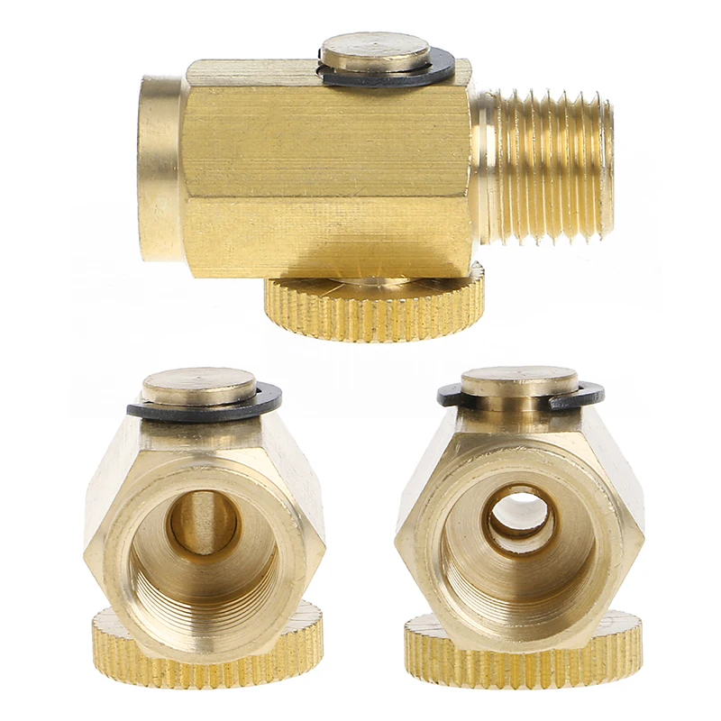 

1/4'' NPT Brass Compressed Air Pressure ValveInline Regulator Solid Tool