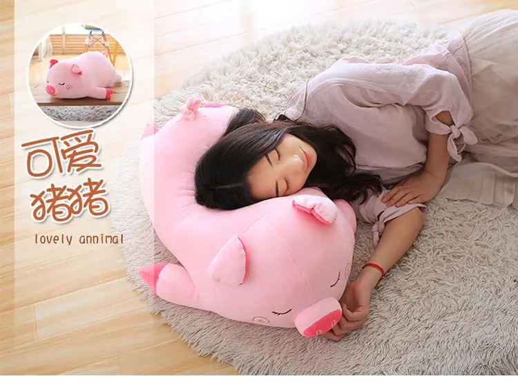 1 шт. 40-100 см Kawaii розовый застенчивый поросенок куклы плюшевые игрушки hug pig Fat piggy подушки домашние прикроватные тумбы детский подарок на день рождения