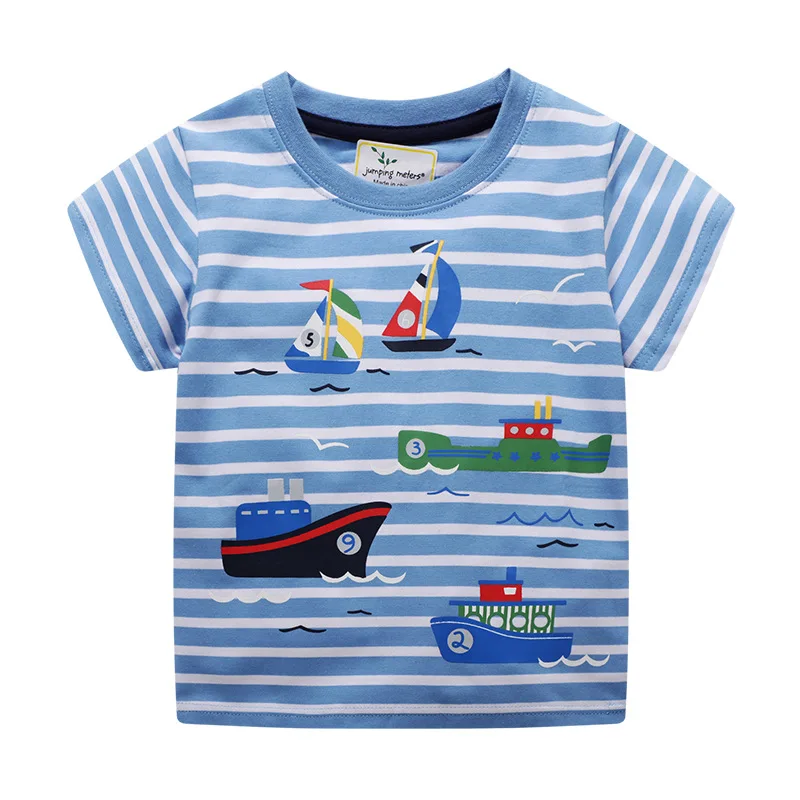 Roupas de Verão dos Desenhos Crianças Animados Camiseta Meninos Nova Verão Bebés Meninos Cotton Top Tees Animais Bonitos Apliques Crianças Roupas 15 meninos t camisa nova verão do bebê