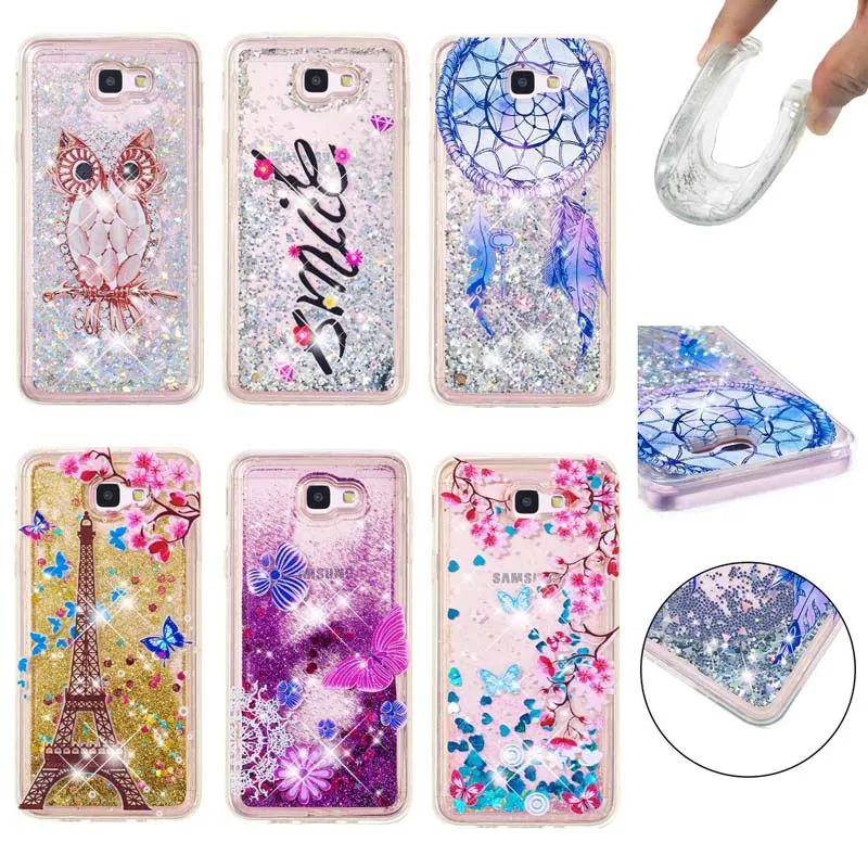 

Flower Liquid Sand Case Glitter Quicksand Soft TPU Silicone Cases Cover Shell Coque for Samsung Galaxy G360 G530 J2 J5 J7 Prime