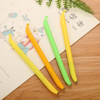 

Kawaii Creative Banana Gel Pen Cartoon Cute Fruit School Office Stationery Student Black Water-Based Signature Pen Child