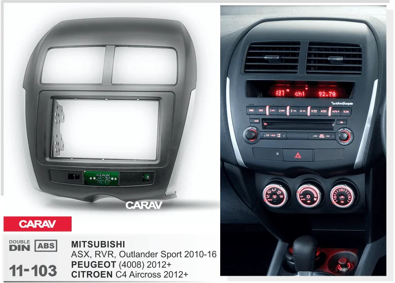 CARAV 11-103 Car Radio Installation Trim Fascia Panel