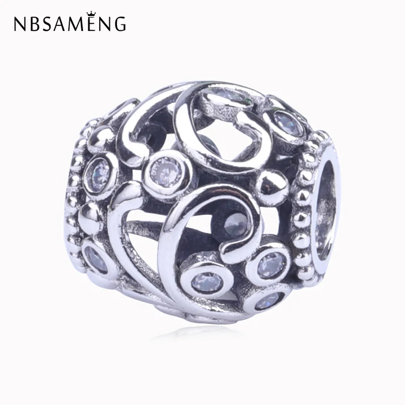 Authentic 100% 925 Sterling Silver Original Charms Beads For Jewelry Making Charm Crystal Fit Bracelet &amp Bangle Bead | Украшения и