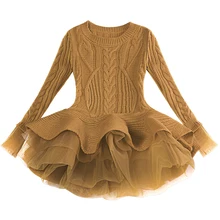 Платье для маленьких девочек коллекция года, весеннее трикотажное платье принцессы для девочек, праздничные платья Одежда для детей 2, 3, 4, 5, 6, 7 лет