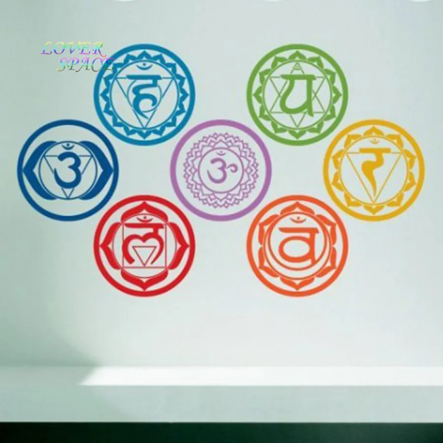 7 Unids Set Chakras Mandala Meditacion Yoga Simbolo Tatuajes De