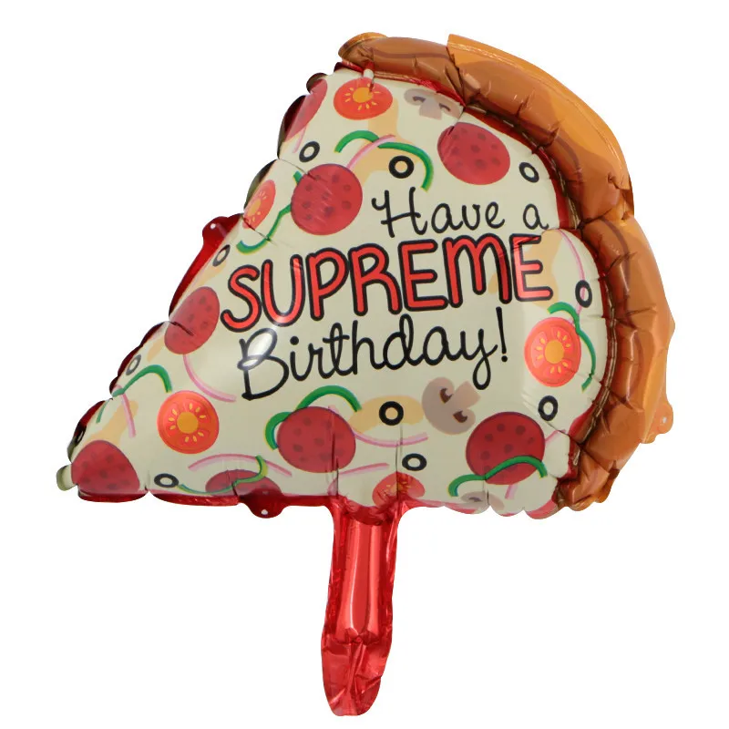 1PC Mini Hamburger Hot Dog Donut Pizza Ice Cream Foil Balloon Happy Birthday Party Decoration Globos Kids Toys June 9 - Цвет: B